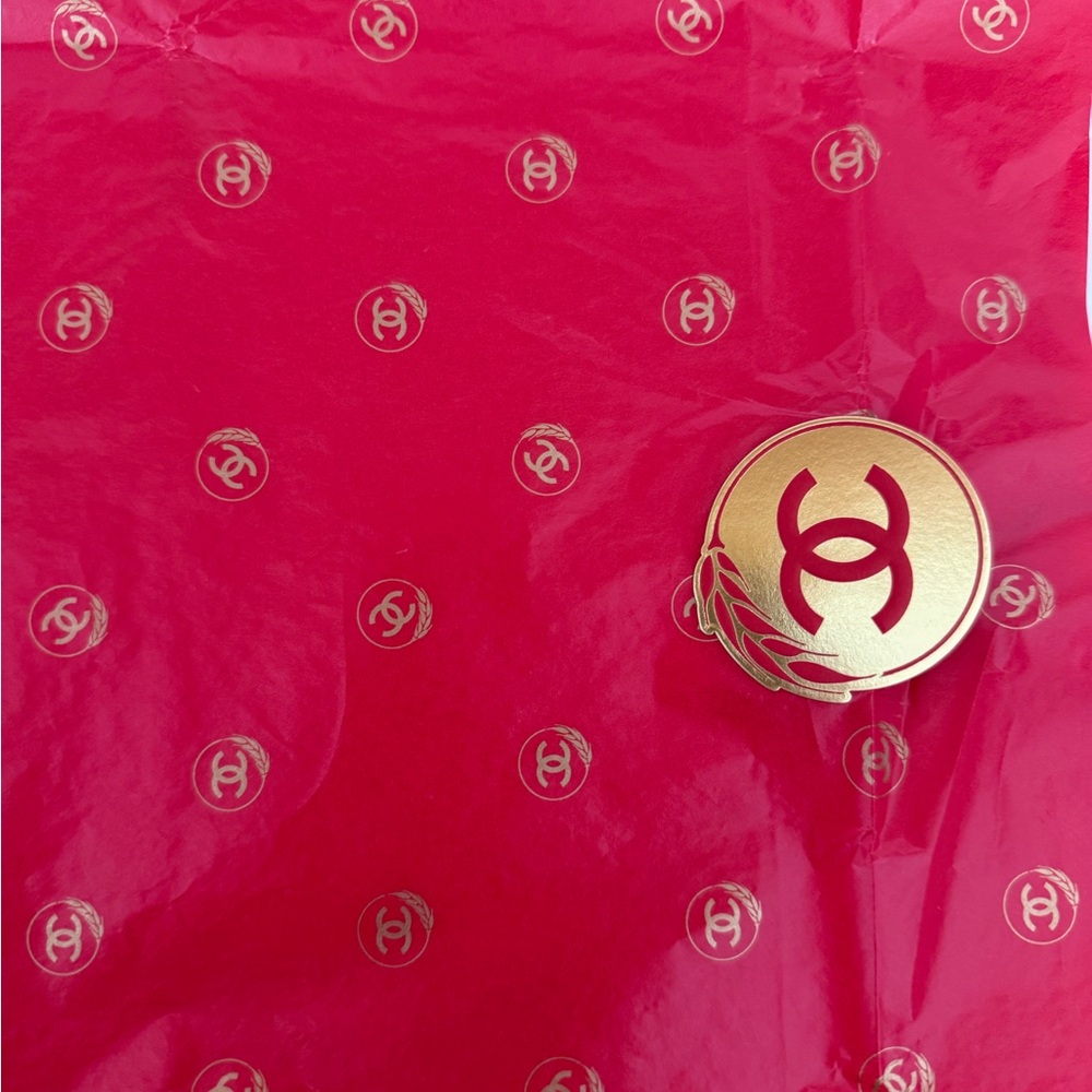 Chanel CNY Red Tissue Paper with Gold Accents ❤️